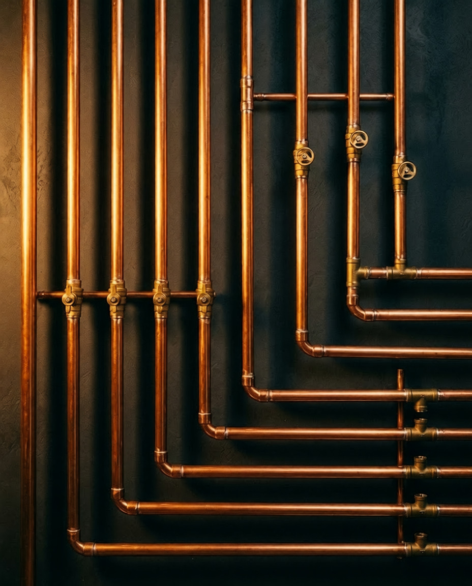 Copper pipe assembly